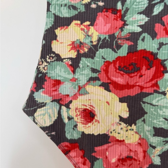 Urban Outfitters Floral Bodysuit - Red, Pink, Green - Picture 4 of 4